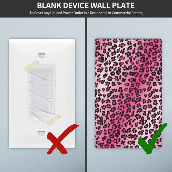 1Pcs Pink Leopard Wall Switch Cover Plate  Wall Plate Cover  Outlet Covers Wall Plate  For bedroom room decoration - Image 5