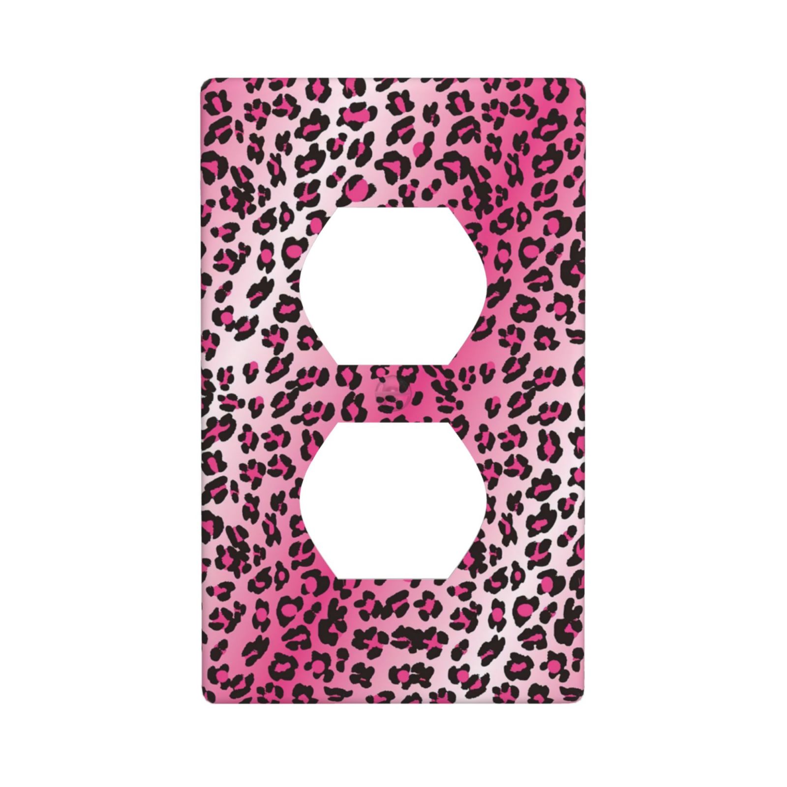 1Pcs Pink Leopard Wall Switch Cover Plate  Wall Plate Cover  Outlet Covers Wall Plate  For bedroom room decoration