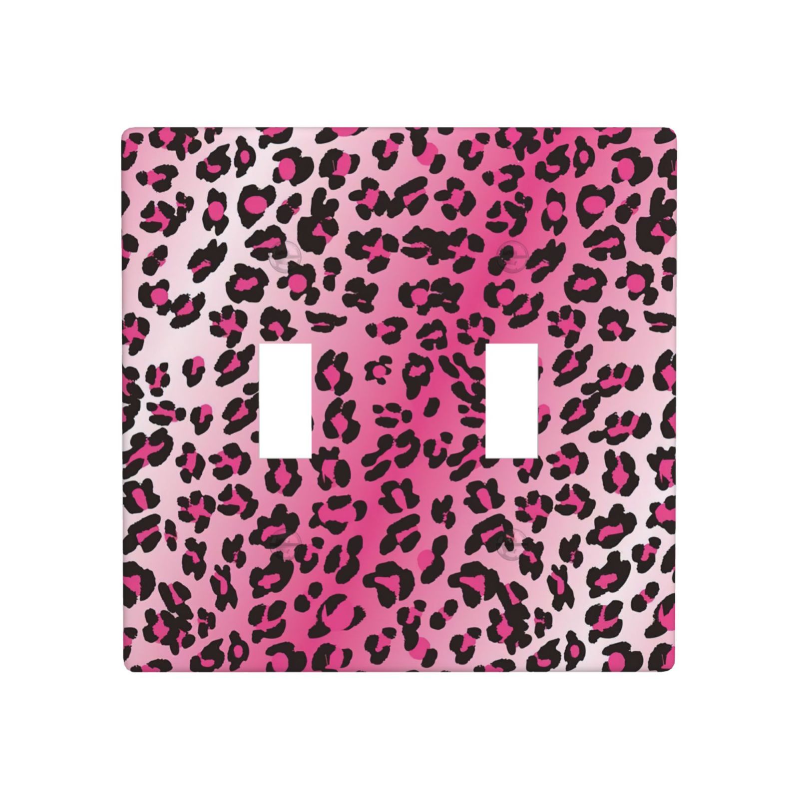 1Pcs Pink Leopard Wall Switch Cover Plate  Wall Plate Cover  Outlet Covers Wall Plate  For bedroom room decoration