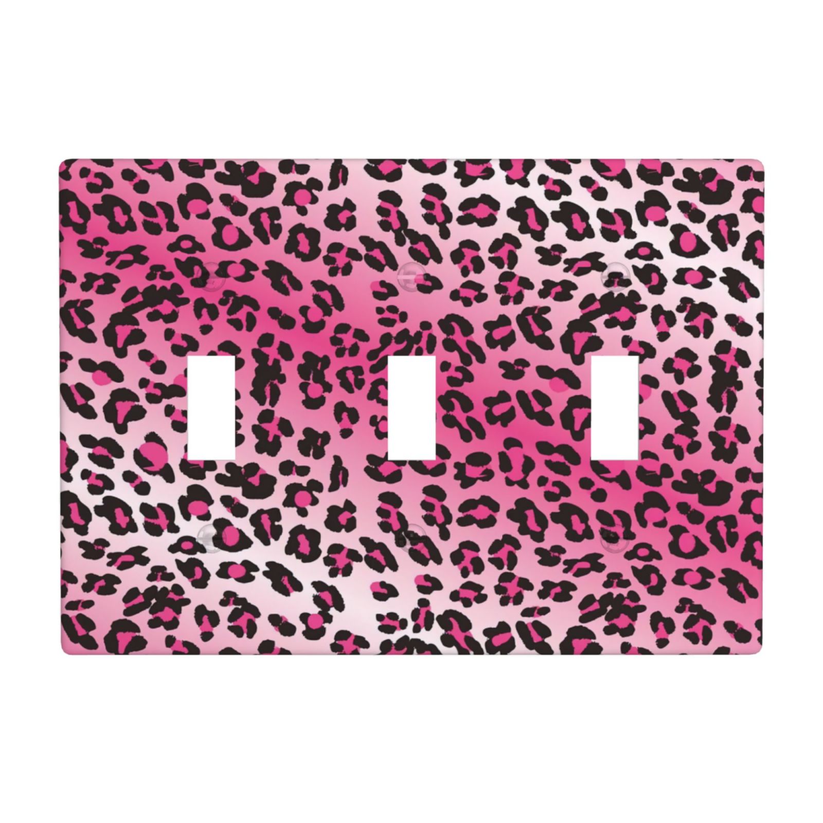 1Pcs Pink Leopard Wall Switch Cover Plate Wall Plate Cover Outlet Covers Wall Plate For bedroom room decoration