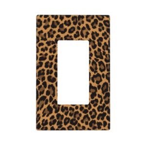 1Pcs Yellow Leopard Wall Switch Cover Plate  Wall Plate Cover  Outlet Covers Wall Plate  For bedroom room decoration