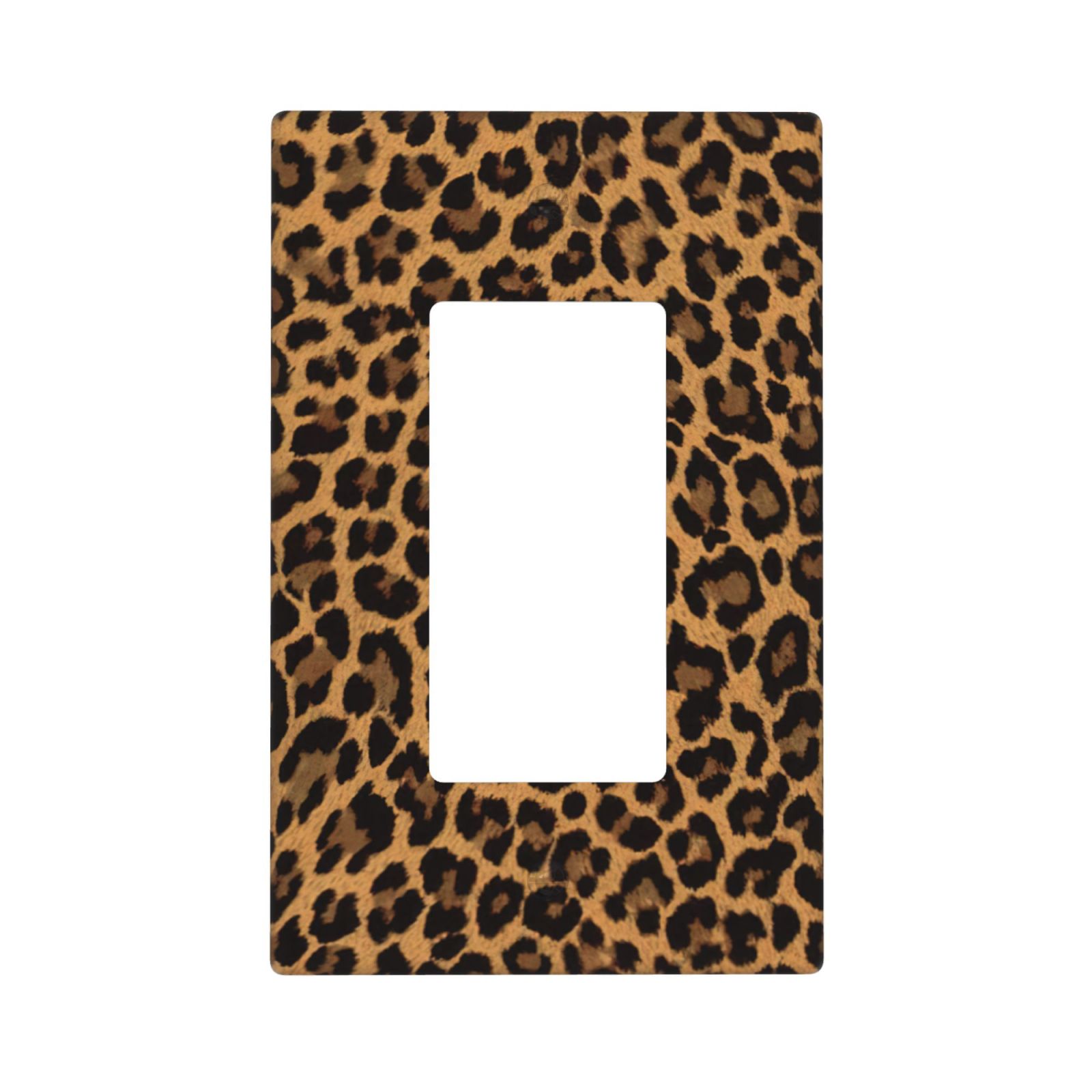 1Pcs Yellow Leopard Wall Switch Cover Plate Wall Plate Cover Outlet Covers Wall Plate For bedroom room decoration
