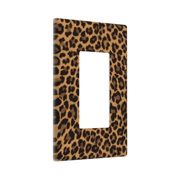 1Pcs Yellow Leopard Wall Switch Cover Plate  Wall Plate Cover  Outlet Covers Wall Plate  For bedroom room decoration - Image 3