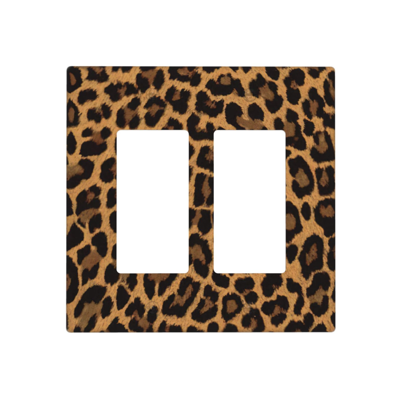 1Pcs Yellow Leopard Wall Switch Cover Plate Wall Plate Cover Outlet Covers Wall Plate For bedroom room decoration