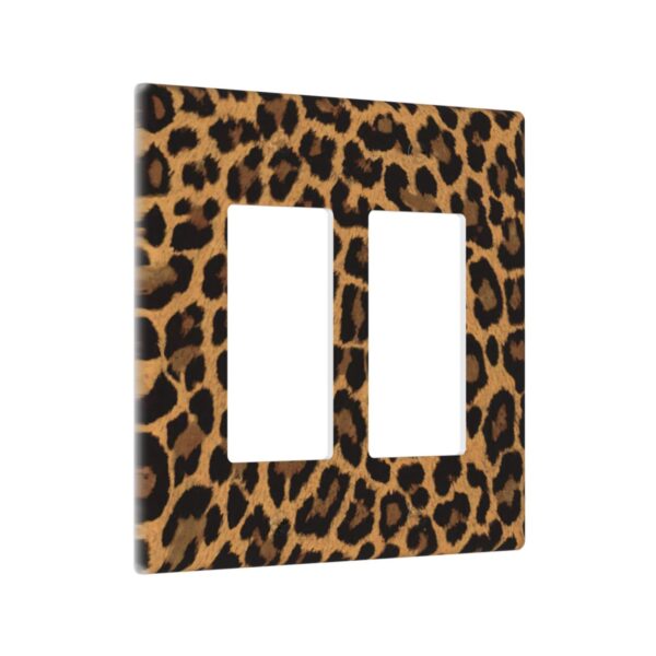 1Pcs Yellow Leopard Wall Switch Cover Plate  Wall Plate Cover  Outlet Covers Wall Plate  For bedroom room decoration - Image 3