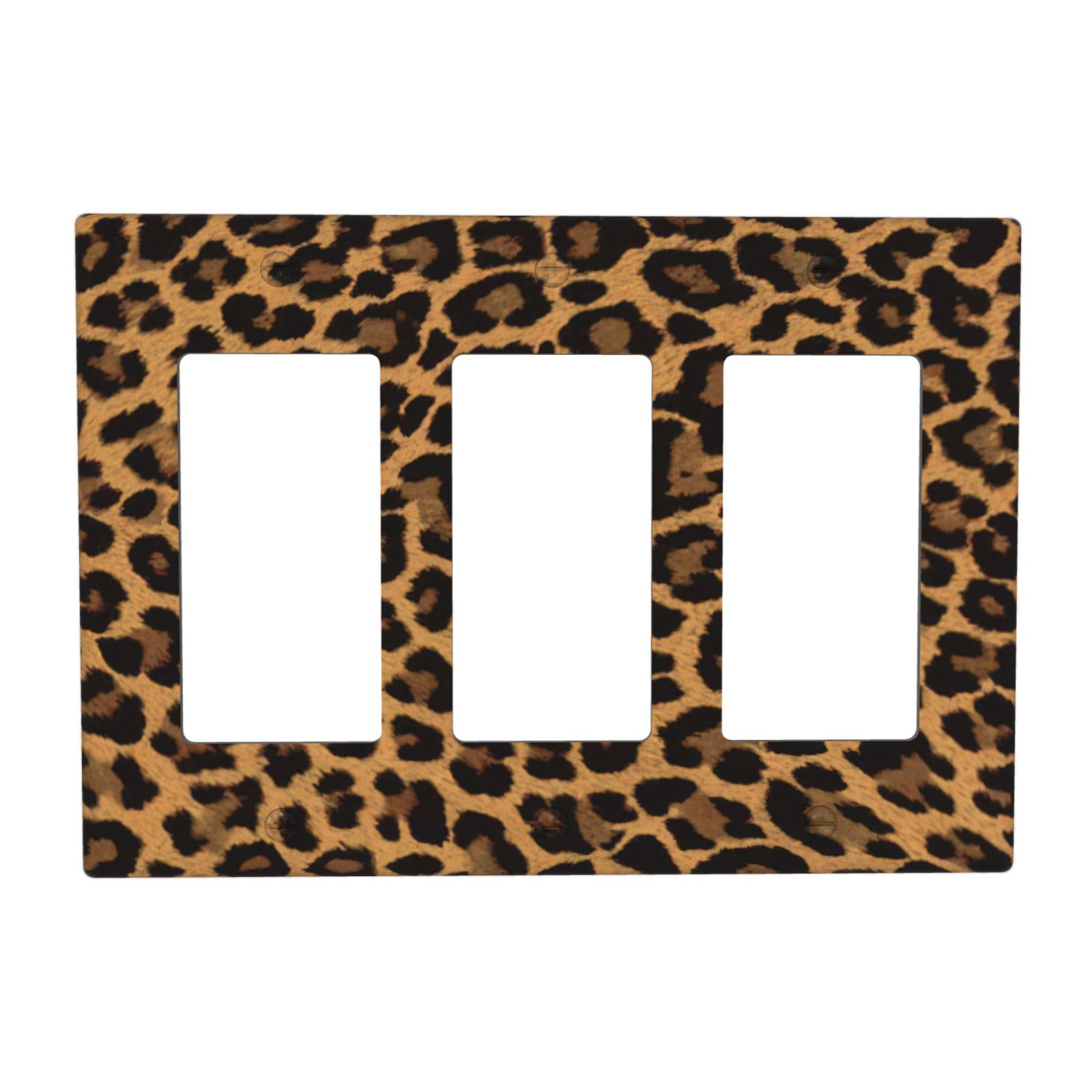 1Pcs Yellow Leopard Wall Switch Cover Plate Wall Plate Cover Outlet Covers Wall Plate For bedroom room decoration