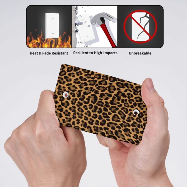 1Pcs Yellow Leopard Wall Switch Cover Plate  Wall Plate Cover  Outlet Covers Wall Plate  For bedroom room decoration - Image 4