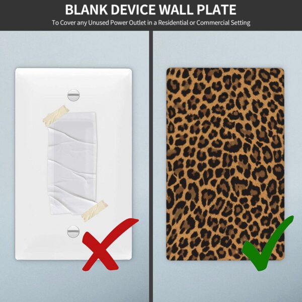 1Pcs Yellow Leopard Wall Switch Cover Plate  Wall Plate Cover  Outlet Covers Wall Plate  For bedroom room decoration - Image 5