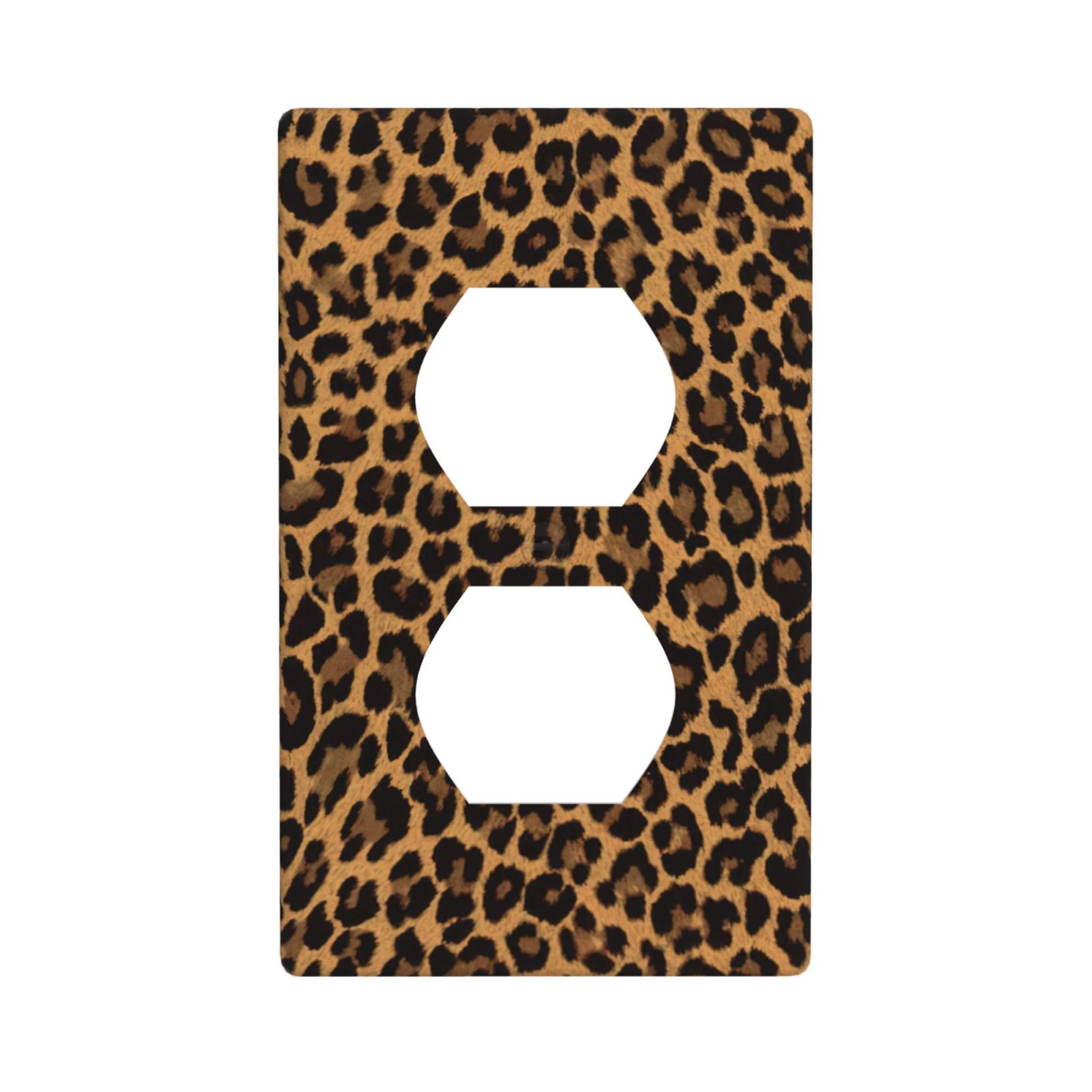 1Pcs Yellow Leopard Wall Switch Cover Plate Wall Plate Cover Outlet Covers Wall Plate For bedroom room decoration