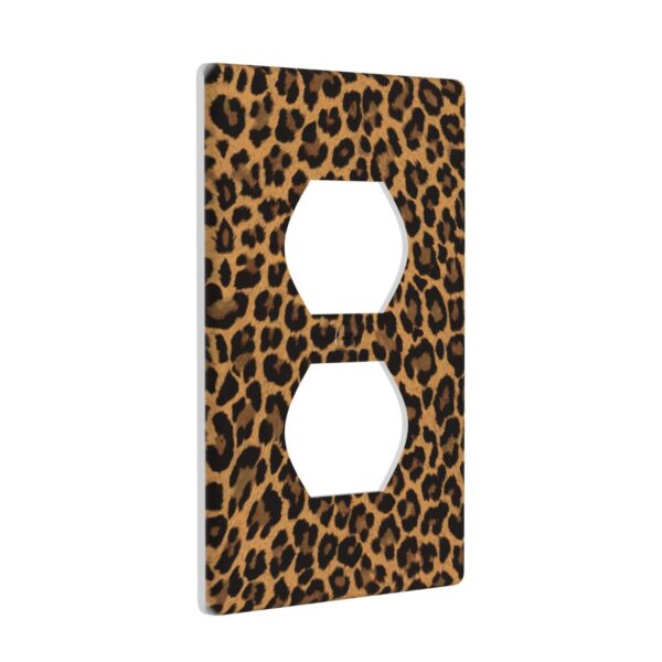 1Pcs Yellow Leopard Wall Switch Cover Plate  Wall Plate Cover  Outlet Covers Wall Plate  For bedroom room decoration - Image 3