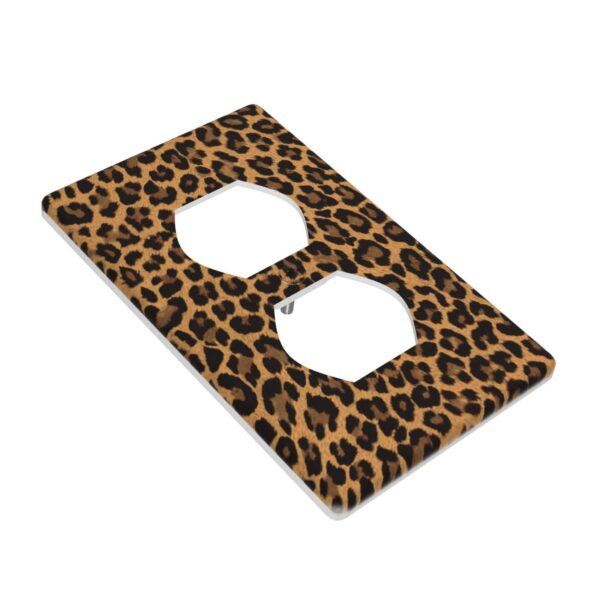 1Pcs Yellow Leopard Wall Switch Cover Plate  Wall Plate Cover  Outlet Covers Wall Plate  For bedroom room decoration - Image 2