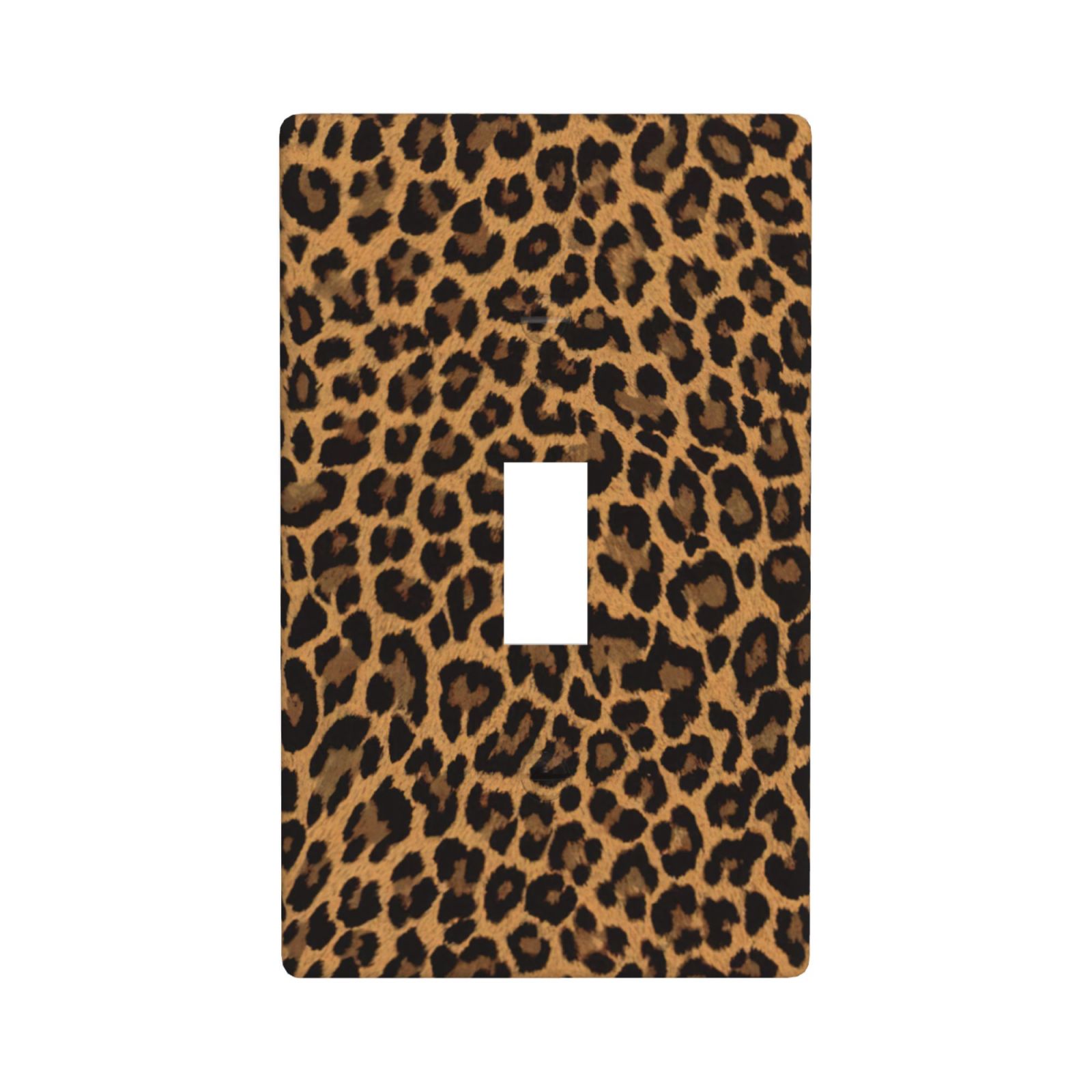 1Pcs Yellow Leopard Wall Switch Cover Plate Wall Plate Cover Outlet Covers Wall Plate For bedroom room decoration
