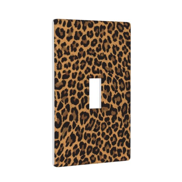 1Pcs Yellow Leopard Wall Switch Cover Plate  Wall Plate Cover  Outlet Covers Wall Plate  For bedroom room decoration - Image 2