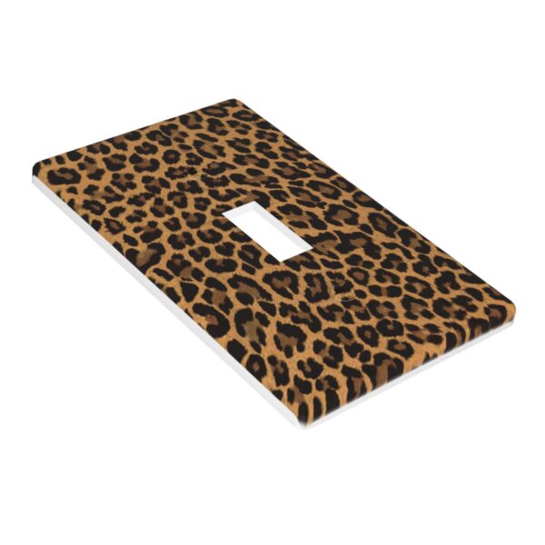 1Pcs Yellow Leopard Wall Switch Cover Plate  Wall Plate Cover  Outlet Covers Wall Plate  For bedroom room decoration - Image 3