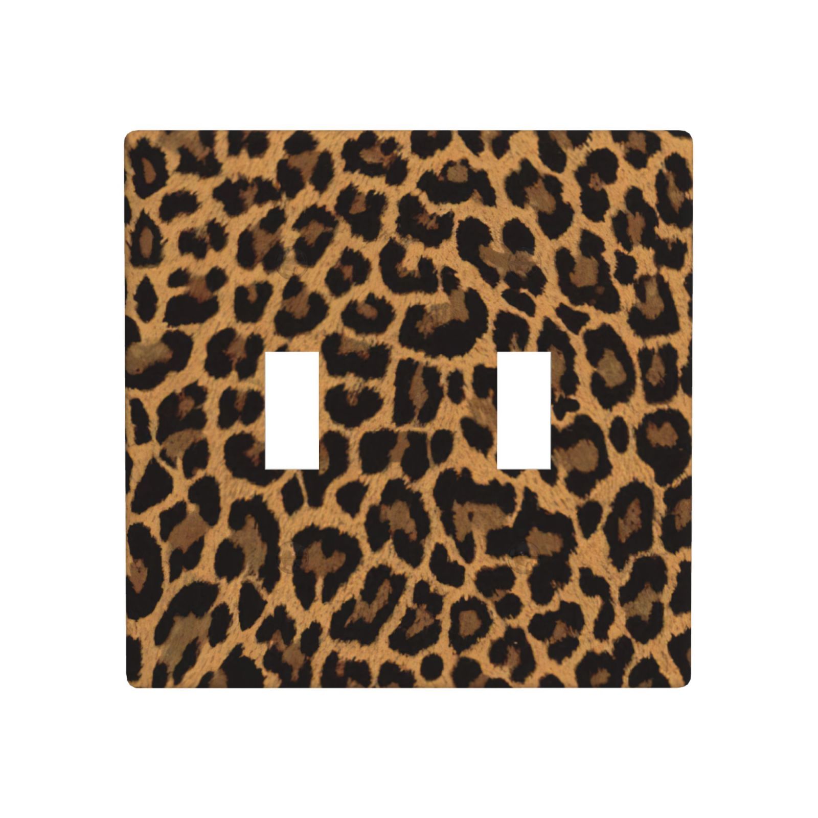 1Pcs Yellow Leopard Wall Switch Cover Plate Wall Plate Cover Outlet Covers Wall Plate For bedroom room decoration