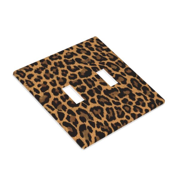 1Pcs Yellow Leopard Wall Switch Cover Plate  Wall Plate Cover  Outlet Covers Wall Plate  For bedroom room decoration - Image 2