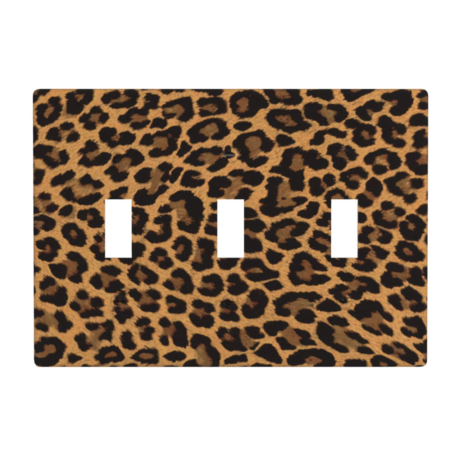 1Pcs Yellow Leopard Wall Switch Cover Plate Wall Plate Cover Outlet Covers Wall Plate For bedroom room decoration