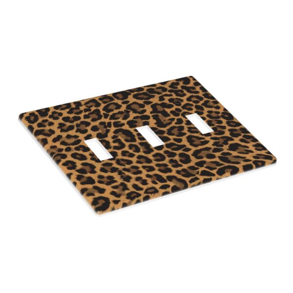 1Pcs Yellow Leopard Wall Switch Cover Plate  Wall Plate Cover  Outlet Covers Wall Plate  For bedroom room decoration - Image 2