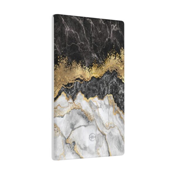 1Pcs Marble Texture Modern Abstract Black Wall Switch Cover Plate  Wall Plate Cover  Outlet Covers Wall Plate  For bedroom room decoration - Image 2