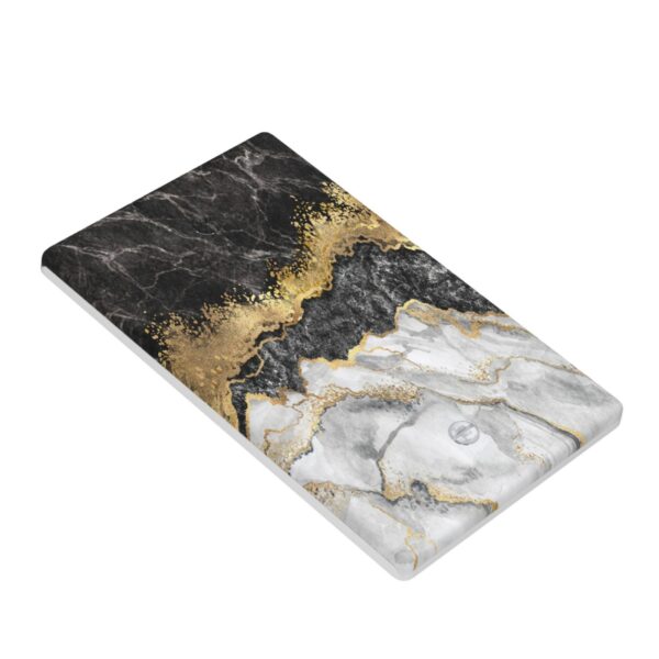 1Pcs Marble Texture Modern Abstract Black Wall Switch Cover Plate  Wall Plate Cover  Outlet Covers Wall Plate  For bedroom room decoration - Image 3
