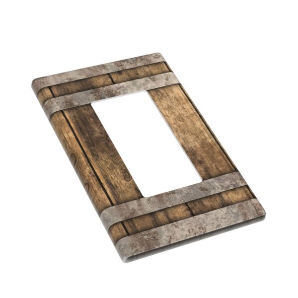 1Pcs Modern Bourbon Barrel Design Wall Switch Cover Plate  Wall Plate Cover  Outlet Covers Wall Plate  For bedroom room decoration - Image 3