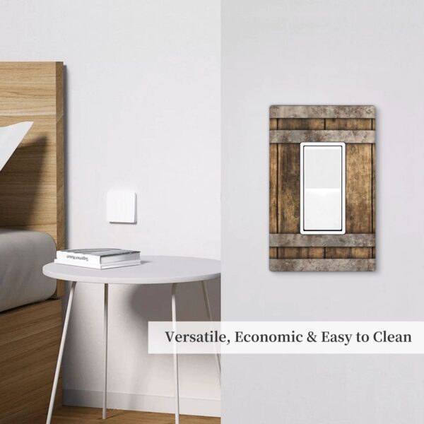 1Pcs Modern Bourbon Barrel Design Wall Switch Cover Plate  Wall Plate Cover  Outlet Covers Wall Plate  For bedroom room decoration - Image 4