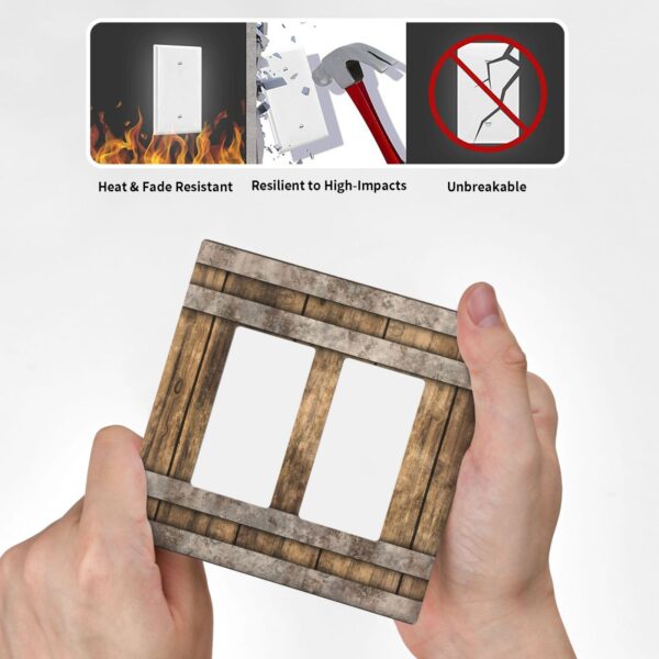 1Pcs Modern Bourbon Barrel Design Wall Switch Cover Plate  Wall Plate Cover  Outlet Covers Wall Plate  For bedroom room decoration - Image 4