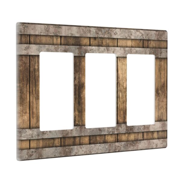 1Pcs Modern Bourbon Barrel Design Wall Switch Cover Plate  Wall Plate Cover  Outlet Covers Wall Plate  For bedroom room decoration - Image 3
