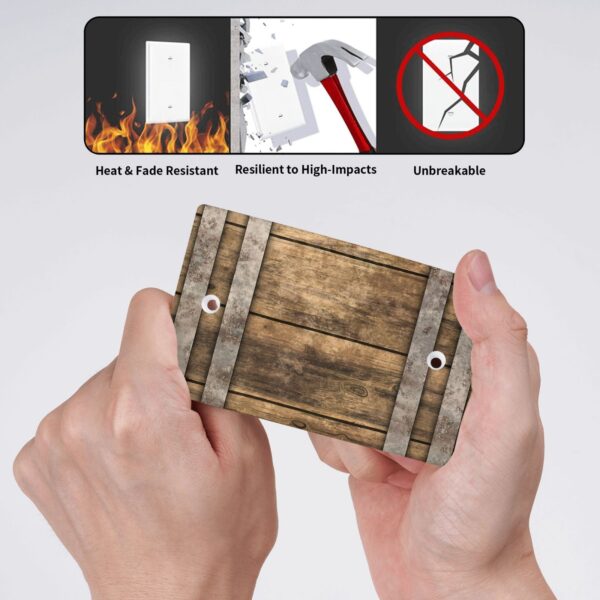 1Pcs Modern Bourbon Barrel Design Wall Switch Cover Plate  Wall Plate Cover  Outlet Covers Wall Plate  For bedroom room decoration - Image 4