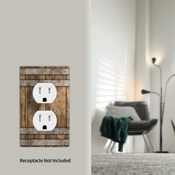 1Pcs Modern Bourbon Barrel Design Wall Switch Cover Plate  Wall Plate Cover  Outlet Covers Wall Plate  For bedroom room decoration - Image 4
