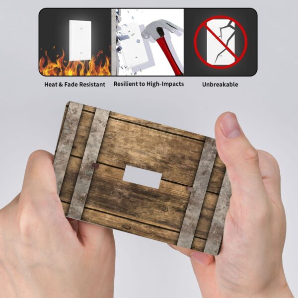 1Pcs Modern Bourbon Barrel Design Wall Switch Cover Plate  Wall Plate Cover  Outlet Covers Wall Plate  For bedroom room decoration - Image 4