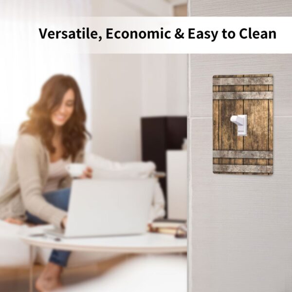 1Pcs Modern Bourbon Barrel Design Wall Switch Cover Plate  Wall Plate Cover  Outlet Covers Wall Plate  For bedroom room decoration - Image 5