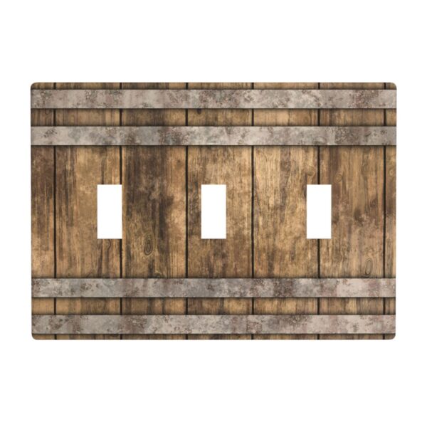 1Pcs Modern Bourbon Barrel Design Wall Switch Cover Plate  Wall Plate Cover  Outlet Covers Wall Plate  For bedroom room decoration