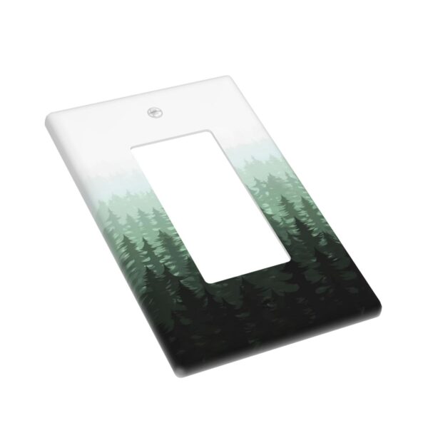 1Pcs Misty forest mountain trees and leaves Wall Switch Cover Plate  Wall Plate Cover  Outlet Covers Wall Plate  For bedroom room decoration - Image 3