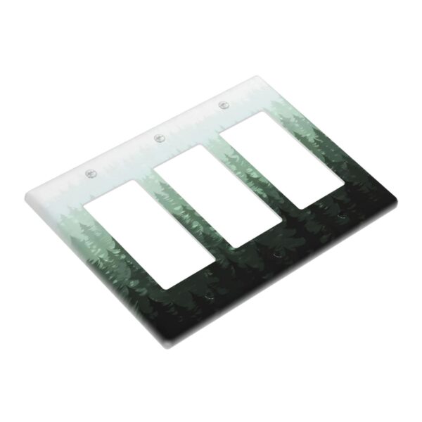 1Pcs Misty forest mountain trees and leaves Wall Switch Cover Plate  Wall Plate Cover  Outlet Covers Wall Plate  For bedroom room decoration - Image 3