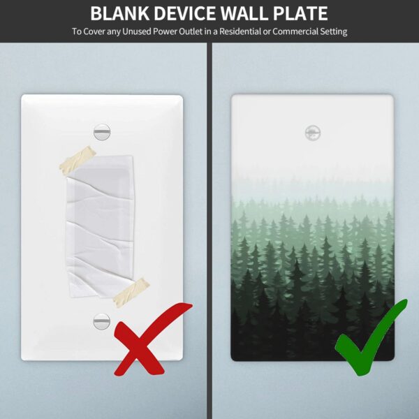 1Pcs Misty forest mountain trees and leaves Wall Switch Cover Plate  Wall Plate Cover  Outlet Covers Wall Plate  For bedroom room decoration - Image 5