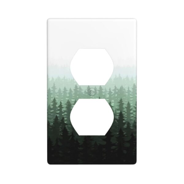 1Pcs Misty forest mountain trees and leaves Wall Switch Cover Plate  Wall Plate Cover  Outlet Covers Wall Plate  For bedroom room decoration