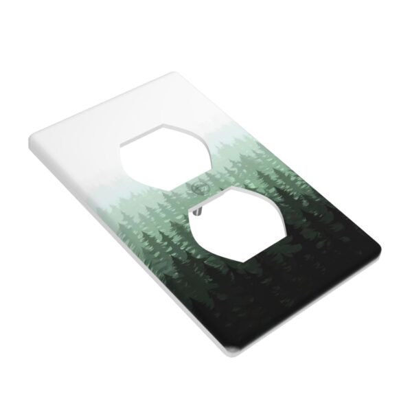 1Pcs Misty forest mountain trees and leaves Wall Switch Cover Plate  Wall Plate Cover  Outlet Covers Wall Plate  For bedroom room decoration - Image 2