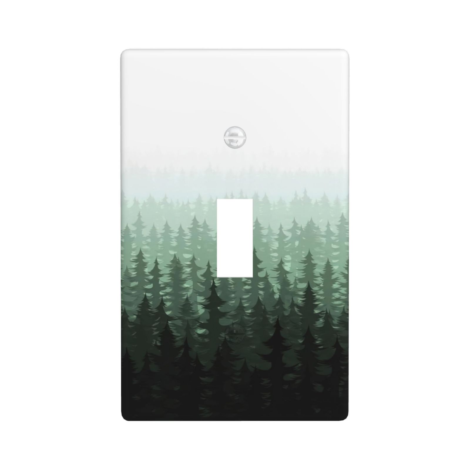 1Pcs Misty forest mountain trees and leaves Wall Switch Cover Plate Wall Plate Cover Outlet Covers Wall Plate For bedroom room decoration