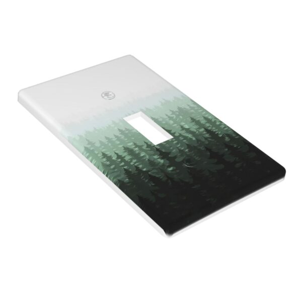 1Pcs Misty forest mountain trees and leaves Wall Switch Cover Plate  Wall Plate Cover  Outlet Covers Wall Plate  For bedroom room decoration - Image 2