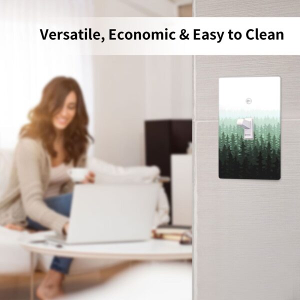 1Pcs Misty forest mountain trees and leaves Wall Switch Cover Plate  Wall Plate Cover  Outlet Covers Wall Plate  For bedroom room decoration - Image 4