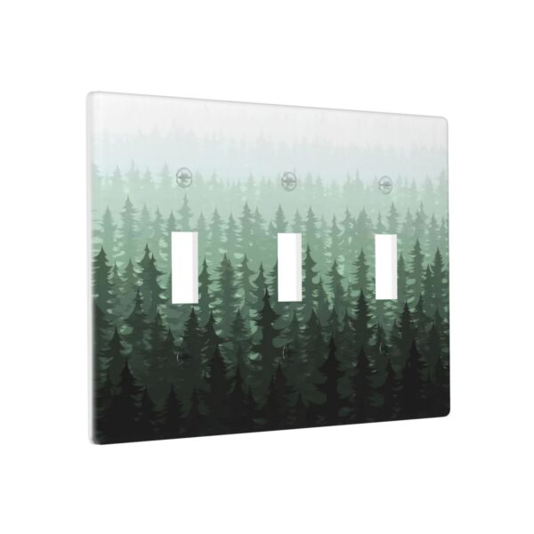 1Pcs Misty forest mountain trees and leaves Wall Switch Cover Plate  Wall Plate Cover  Outlet Covers Wall Plate  For bedroom room decoration - Image 2