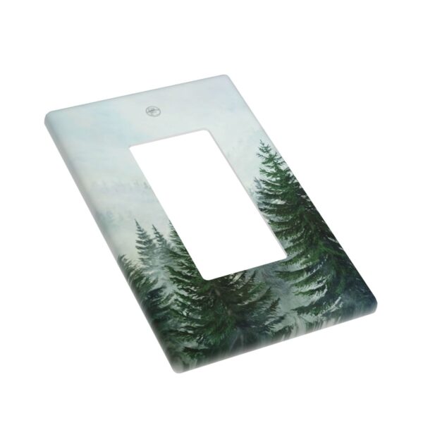1Pcs Misty Forest Wall Switch Cover Plate  Wall Plate Cover  Outlet Covers Wall Plate  For bedroom room decoration - Image 3
