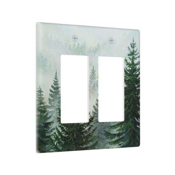 1Pcs Misty Forest Wall Switch Cover Plate  Wall Plate Cover  Outlet Covers Wall Plate  For bedroom room decoration - Image 2