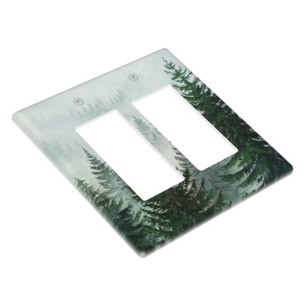 1Pcs Misty Forest Wall Switch Cover Plate  Wall Plate Cover  Outlet Covers Wall Plate  For bedroom room decoration - Image 3