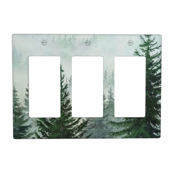 1Pcs Misty Forest Wall Switch Cover Plate  Wall Plate Cover  Outlet Covers Wall Plate  For bedroom room decoration