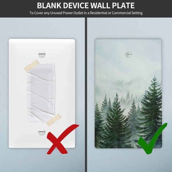 1Pcs Misty Forest Wall Switch Cover Plate  Wall Plate Cover  Outlet Covers Wall Plate  For bedroom room decoration - Image 5