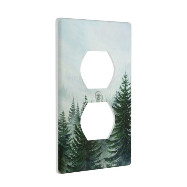 1Pcs Misty Forest Wall Switch Cover Plate  Wall Plate Cover  Outlet Covers Wall Plate  For bedroom room decoration - Image 2