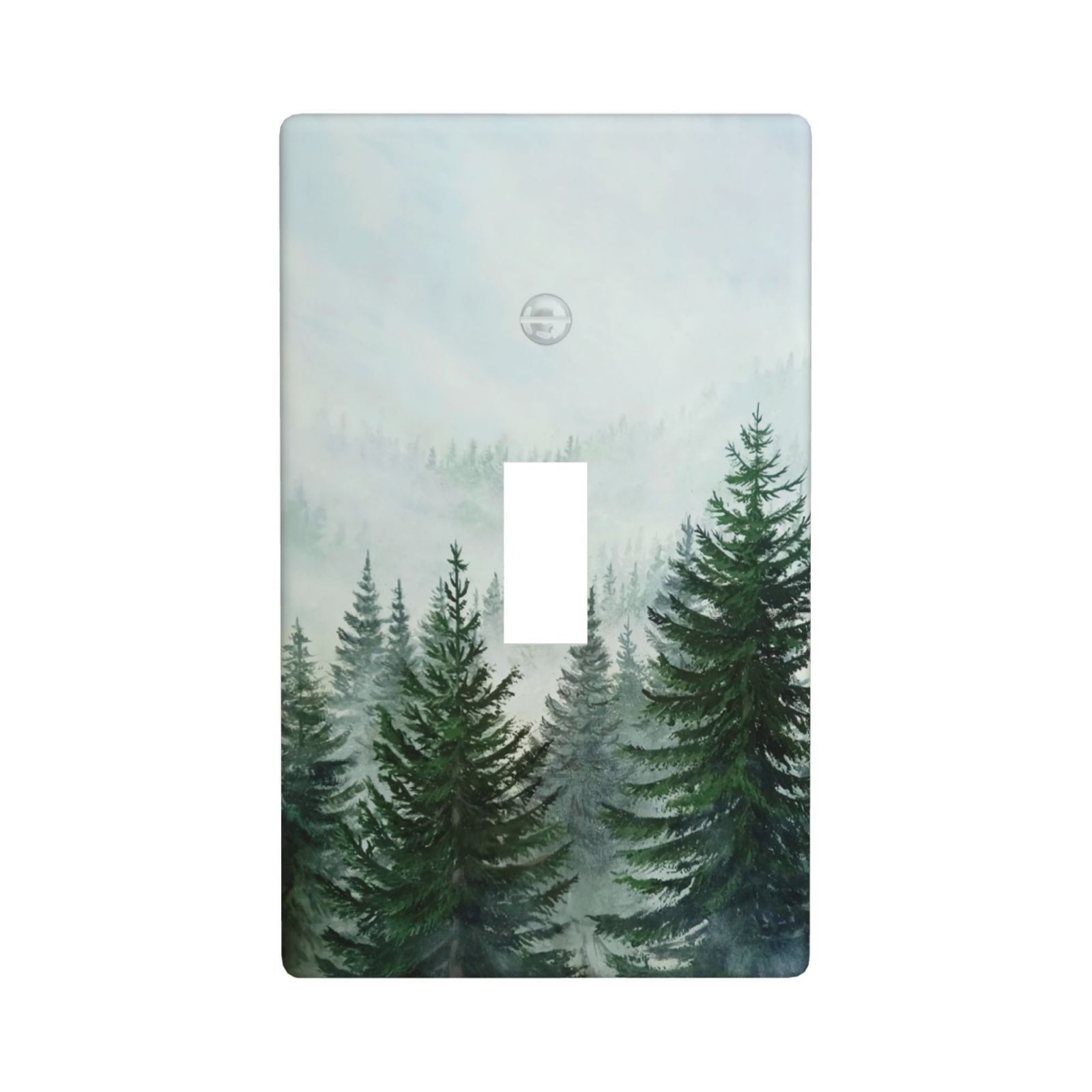 1Pcs Misty Forest Wall Switch Cover Plate Wall Plate Cover Outlet Covers Wall Plate For bedroom room decoration