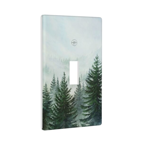1Pcs Misty Forest Wall Switch Cover Plate  Wall Plate Cover  Outlet Covers Wall Plate  For bedroom room decoration - Image 2